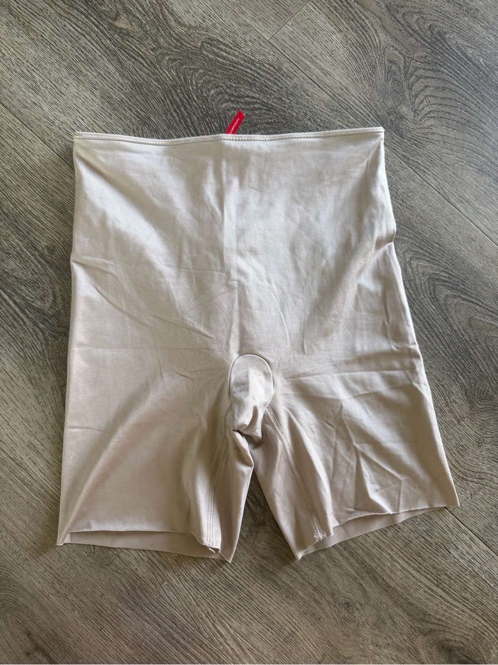 Spanx High-Waist Shaping Shorts in Nude